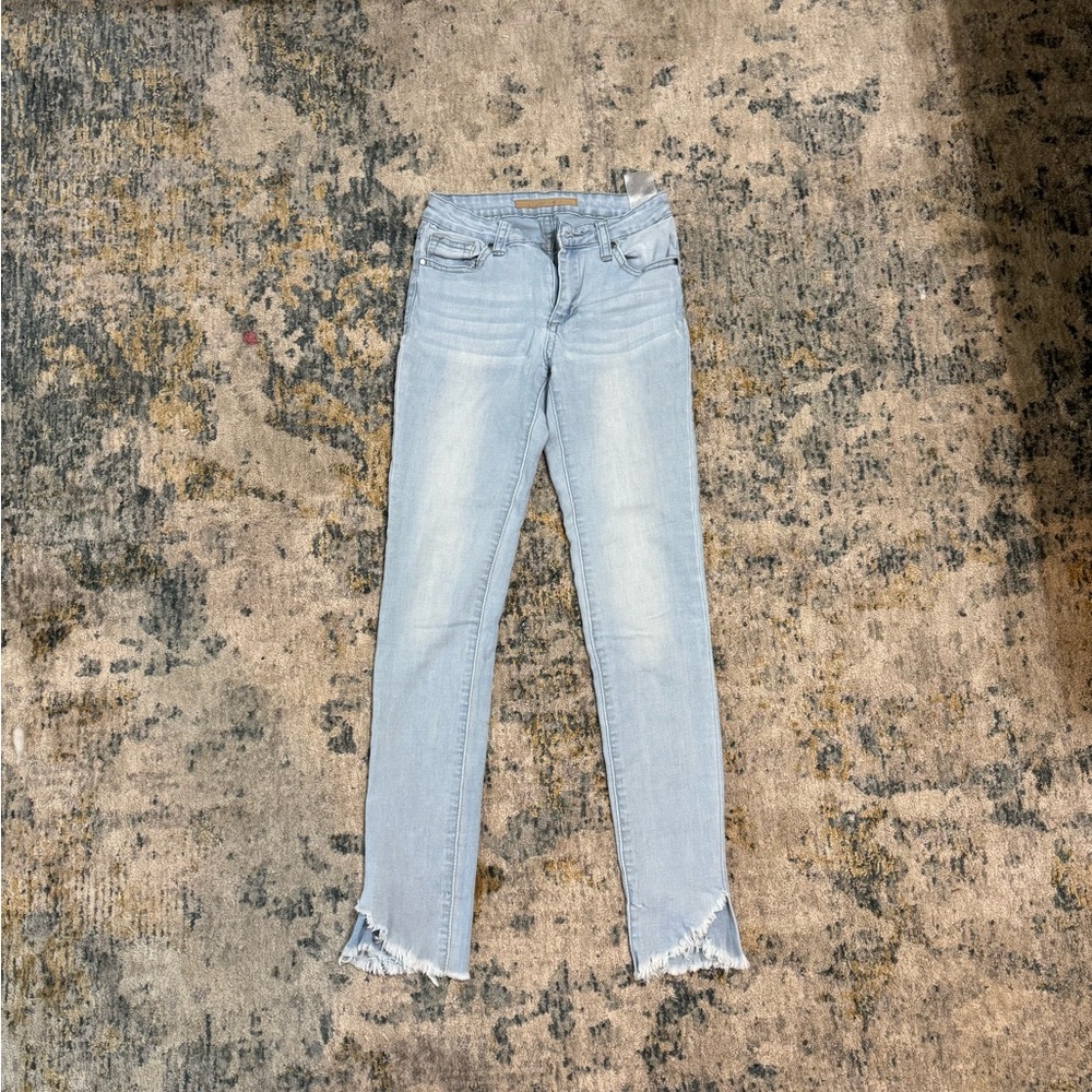 Joe's Jeans Light Blue Kids Frayed Hem Jeans